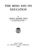 Cover for The Mind and Its Education.