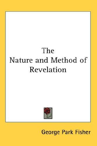 Cover for The Nature and Method of Revelation