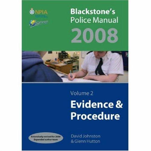 Cover for Blackstone's Police Manuals 2008