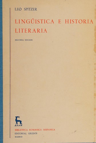 Cover for Lingüística e historia literaria