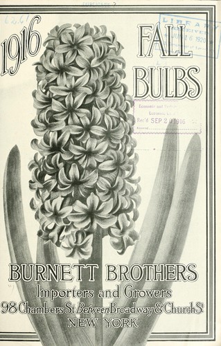 Cover for 1916 fall bulbs