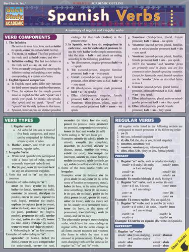 Cover for QuickStudy - Spanish Verbs
