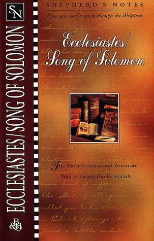 Cover for Ecclesiastes, Song of Solomon