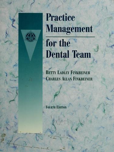 Cover for Practice management for the dental team