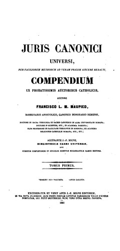 Cover for Juris canonici universi