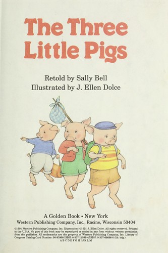 Cover for The three little pigs