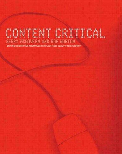 Cover for Content Critical