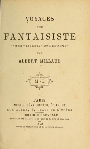 Cover for Voyages d'un fantaisiste