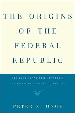 Cover for The origins of the federal republic