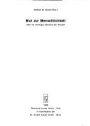 Cover for Mut zur Menschlichkeit