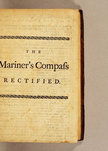 Cover for The mariner's compass rectified
