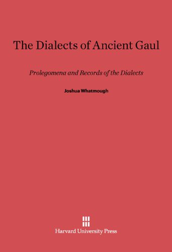 Cover for The Dialects of Ancient Gaul