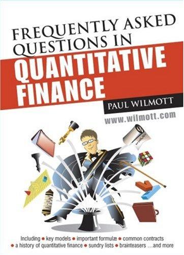 Cover for Frequently Asked Questions in Quantitative Finance