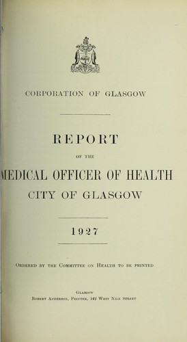 Cover for [Report 1927]