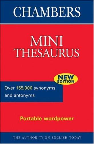 Cover for Chambers Mini Thesaurus (Chambers Compact Reference)