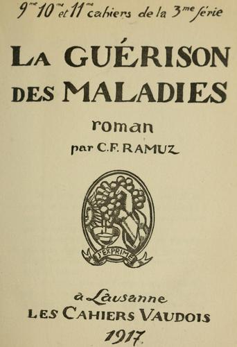Cover for La guérison des maladies