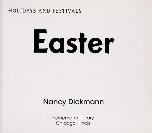 Cover for Easter