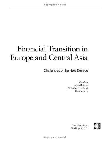 Cover for Financial transition in Europe and Central Asia