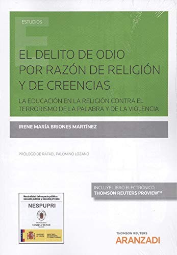 Cover for El delito de odio por razón de religión y de creencias