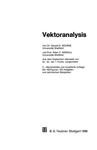 Cover for Vektoranalysis
