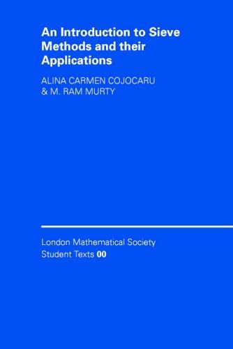 Cover for An Introduction to Sieve Methods and Their Applications (London Mathematical Society Student Texts)