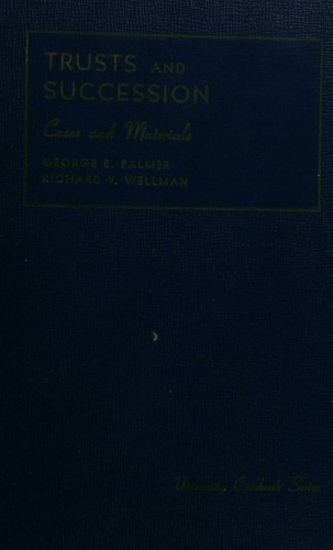 Cover for Cases and materials on trusts and succession