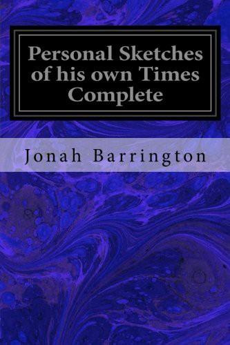 Cover for Personal Sketches of his own Times Complete