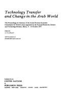Cover for Technology transfer and change in the Arab world