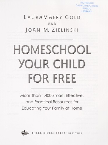 Cover for Homeschool your child for free