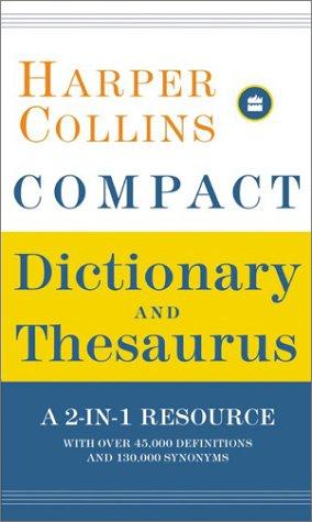 Cover for HarperCollins compact dictionary & thesaurus.