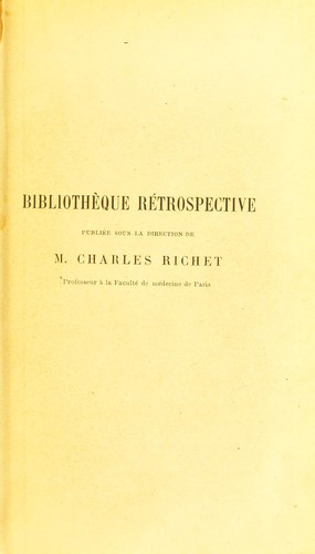 Cover for De l'auscultation médiate de l'exploration de la poitrine