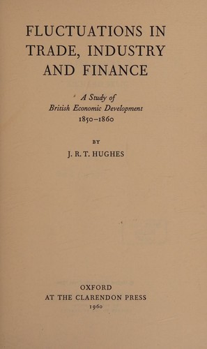 Cover for Fluctuations in trade, industry and finance