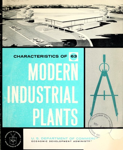 Cover for Characteristics of 63 modern industrial plants