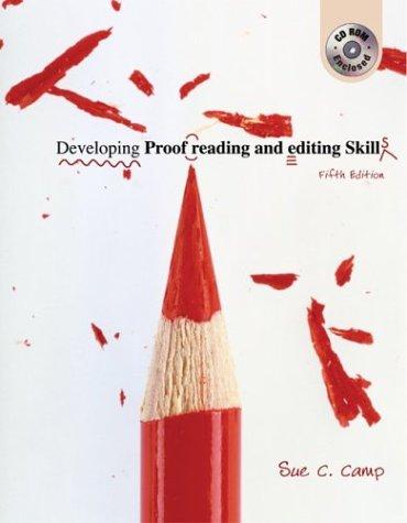 Cover for Developing Proofreading and Editing Skills w/ Student CD-ROM Package