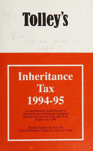 Cover for Tolley's Inheritance Tax (Tolley's Tax Reference Annuals)