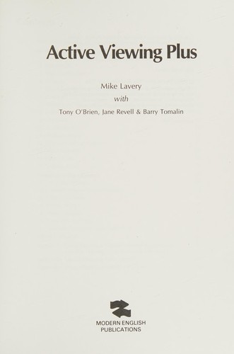 Cover for Active Viewing Plus