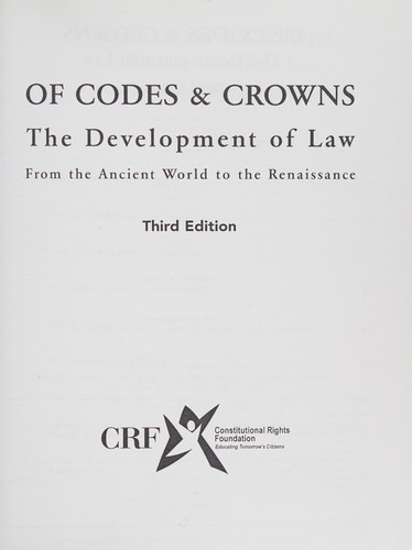 Cover for Of Codes and Crowns