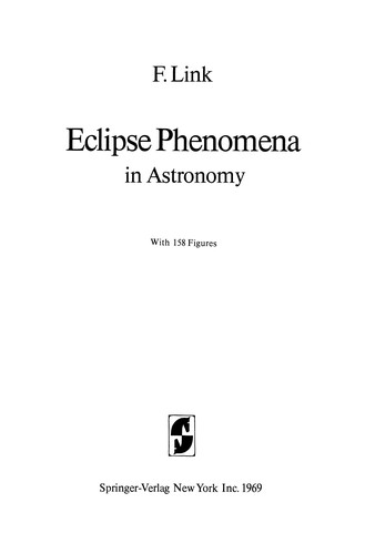 Cover for Eclipse Phenomena in Astronomy
