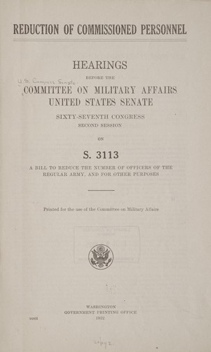 Cover for Reduction of commissioned personnel