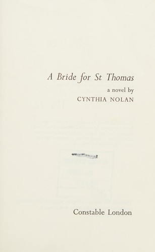Cover for A bride for St Thomas