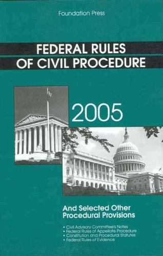 Cover for Federal Rules of Civil Procedure, 2005
