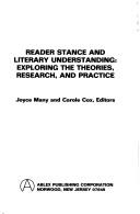 Cover for Reader Stance and Literary Understanding