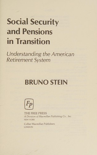 Cover for Social security and pensions in transition