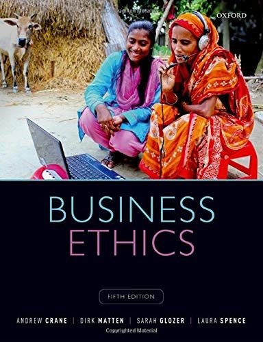 Cover for Business Ethics
