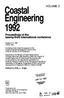 Cover for Coastal engineering, 1992