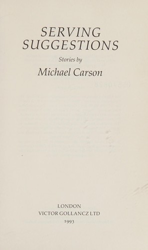 Cover for Serving suggestions