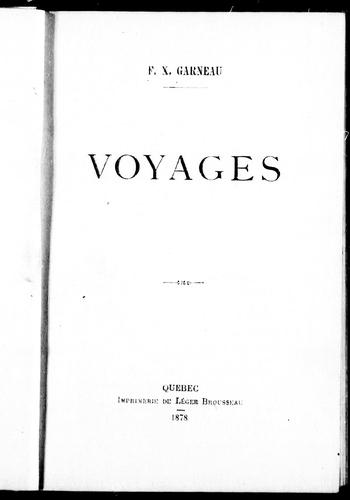 Cover for Voyages