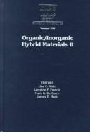 Cover for Organic/inorganic hybrid materials II