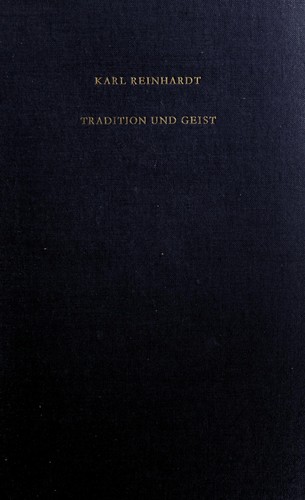 Cover for Tradition und Geist