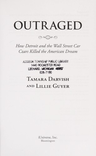 Cover for Outraged